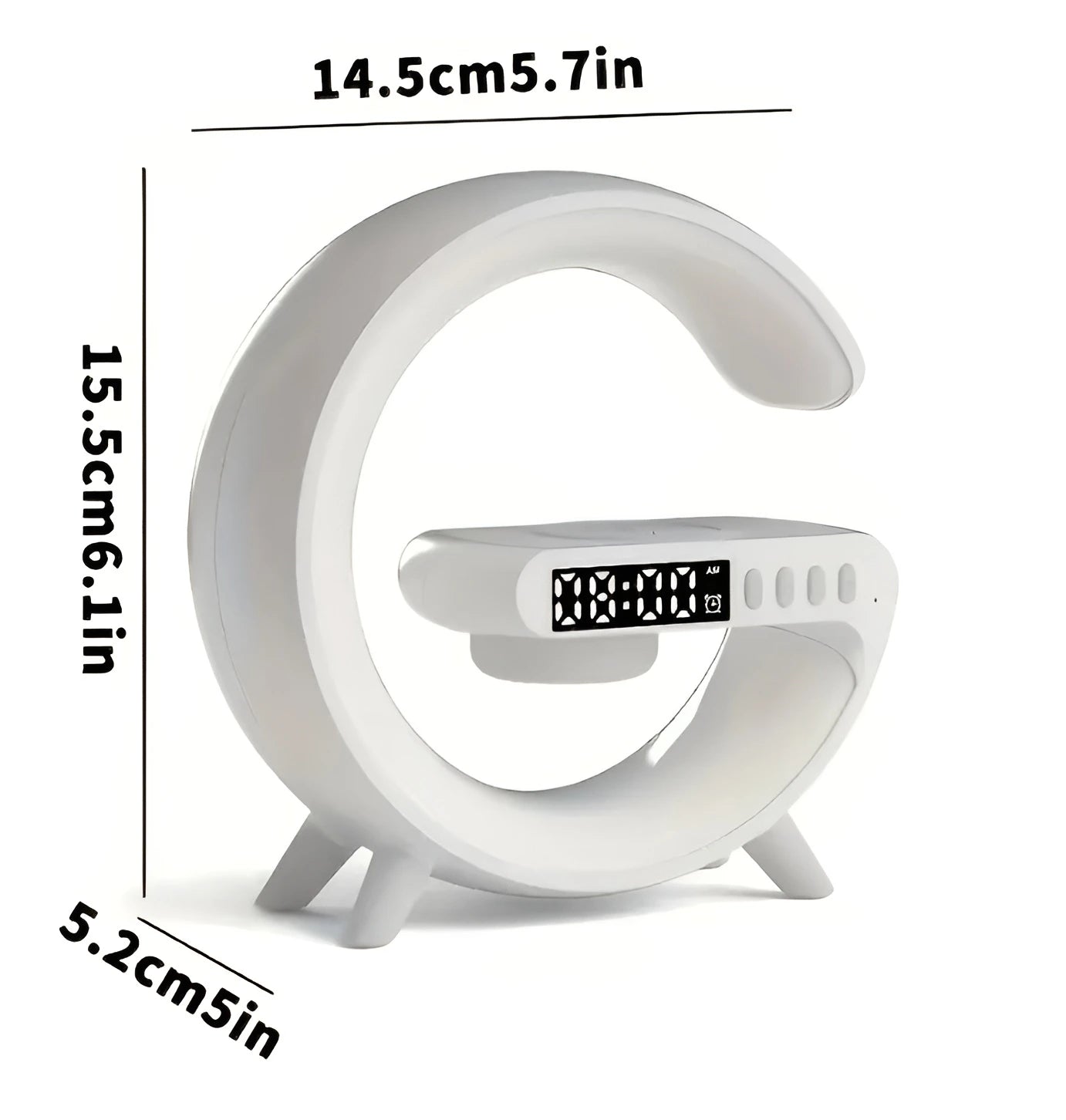 Boxa 3 in 1 Multifunctionala – Ceas desteptator LED cu Incarcarcator Wireless telefon, Bluetooth, Lumini RGB Ambiante